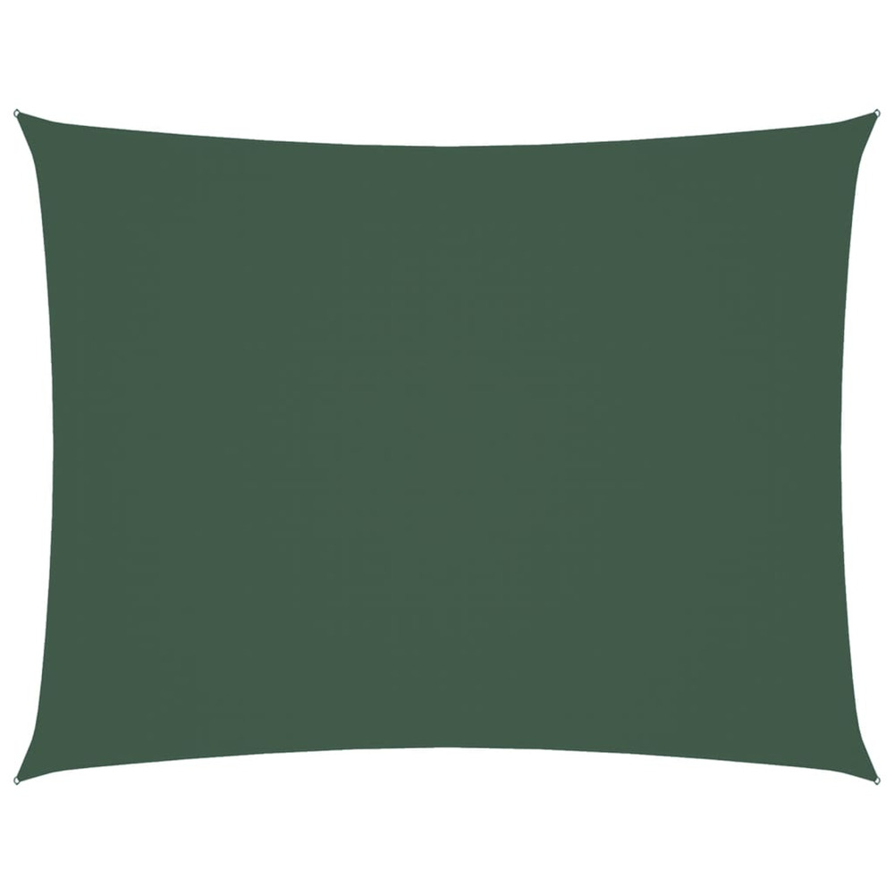 Voile de parasol tissu oxford rectangulaire 2,5x4 m vert foncé