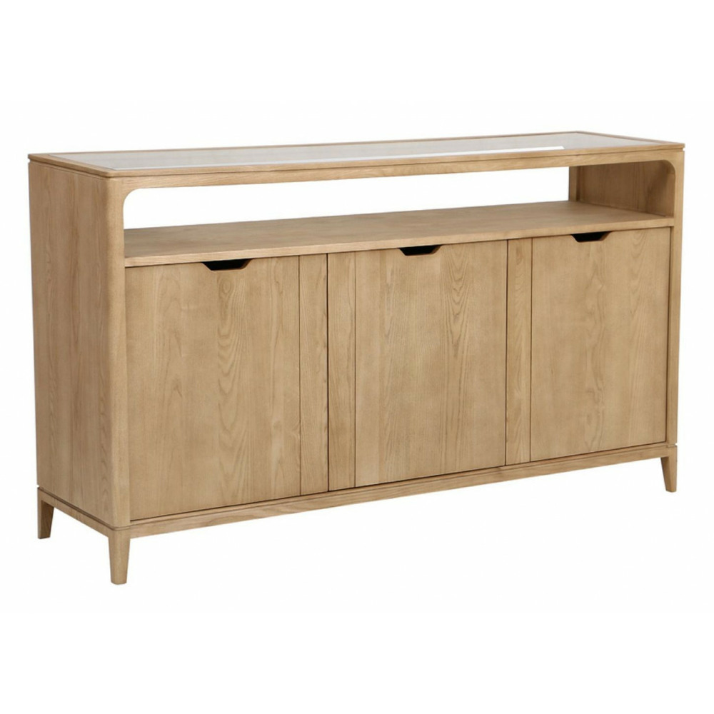 Buffet bas 3 tiroirs bois beige - tallinn interior's