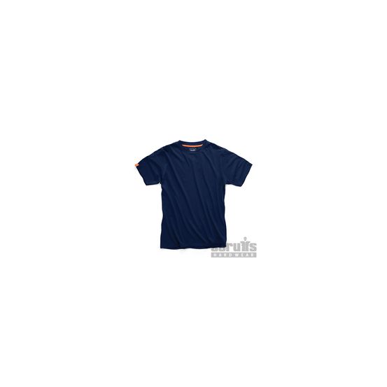 Scruffs - t-shirt bleu marine eco worker - taille xs