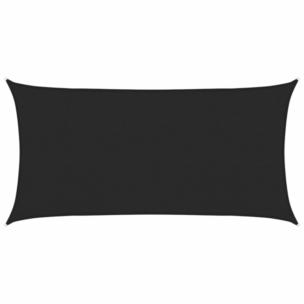 Voile d'ombrage 160 g/m² noir 2,5x5 m pehd