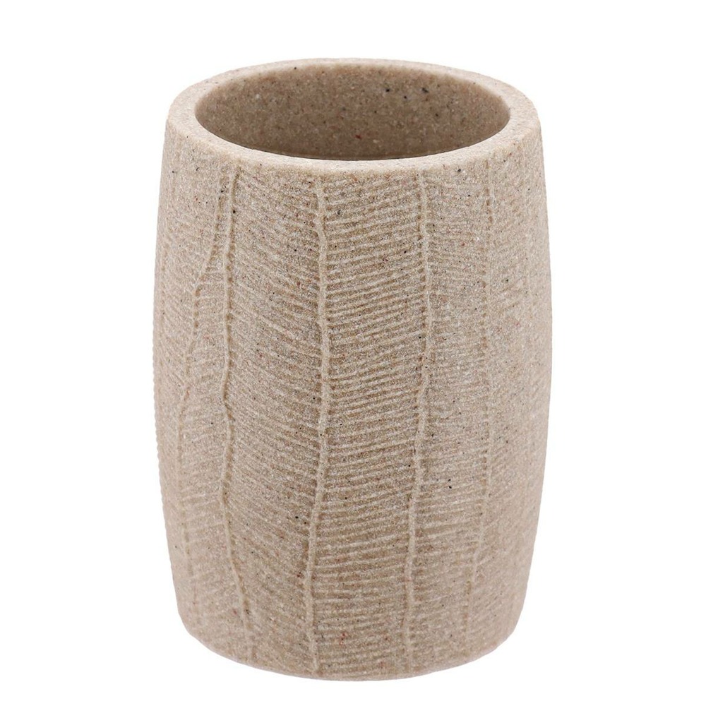 Gobelet en polyresine effet feuille - naturel