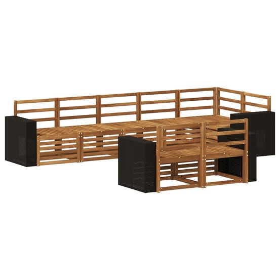 Ensemble de canapés d'extérieur 8 pc polyester
