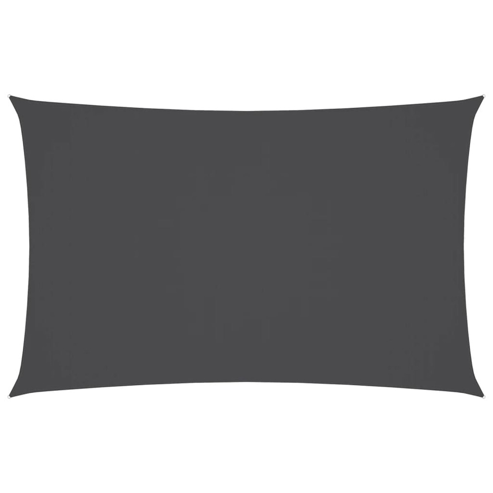 Voile de parasol tissu oxford rectangulaire 5x8 m anthracite