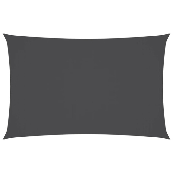 Voile de parasol tissu oxford rectangulaire 5x8 m anthracite