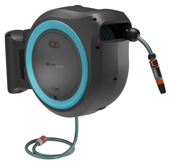 Dévidoir mural powerroll xl 35m 35/18v p4a - kit prêt à l'usage - bleu