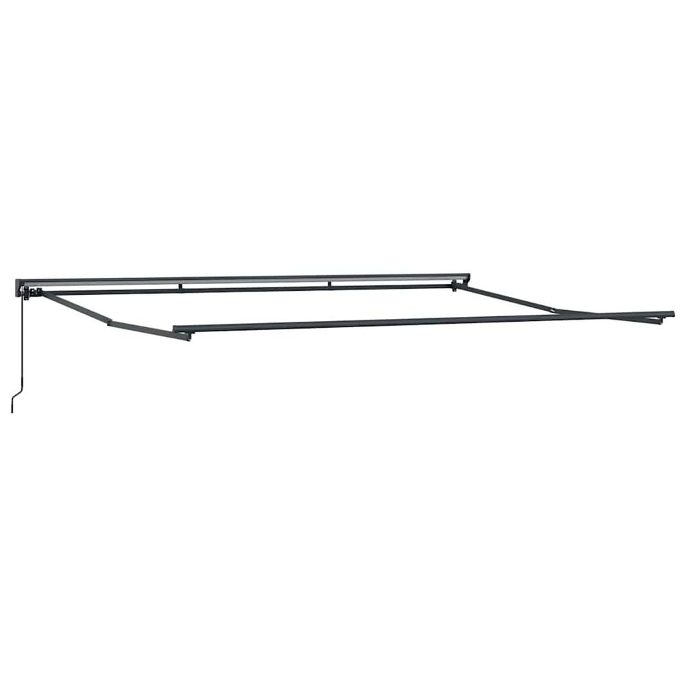 Cadre de auvent manuel 4,5 x 3 m anthracite