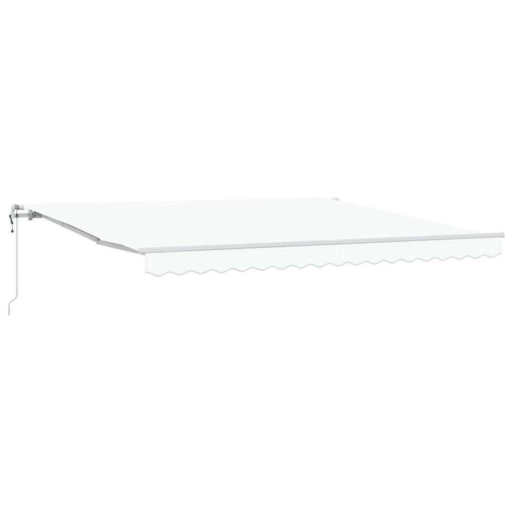 Auvent rétractable blanc 400 × 300 cm tissu