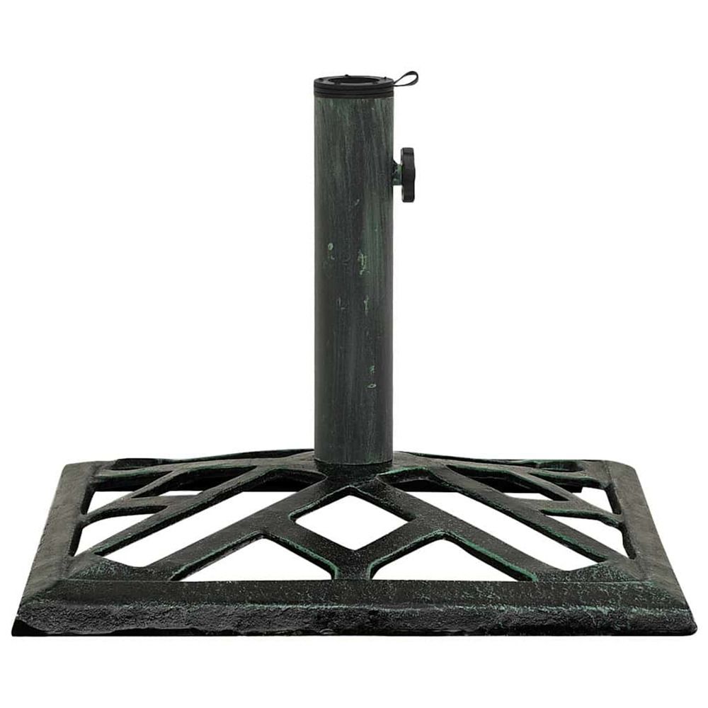 Socle de parasol vert 44x44x31 cm fonte