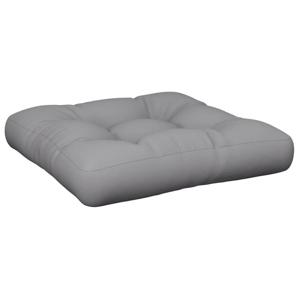 Coussin de palette gris tissu