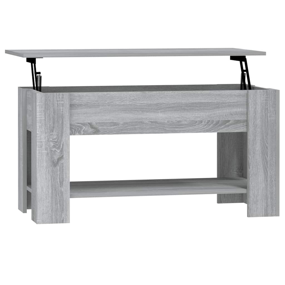 Table basse sonoma gris 101x49x52 cm bois d'ingénierie