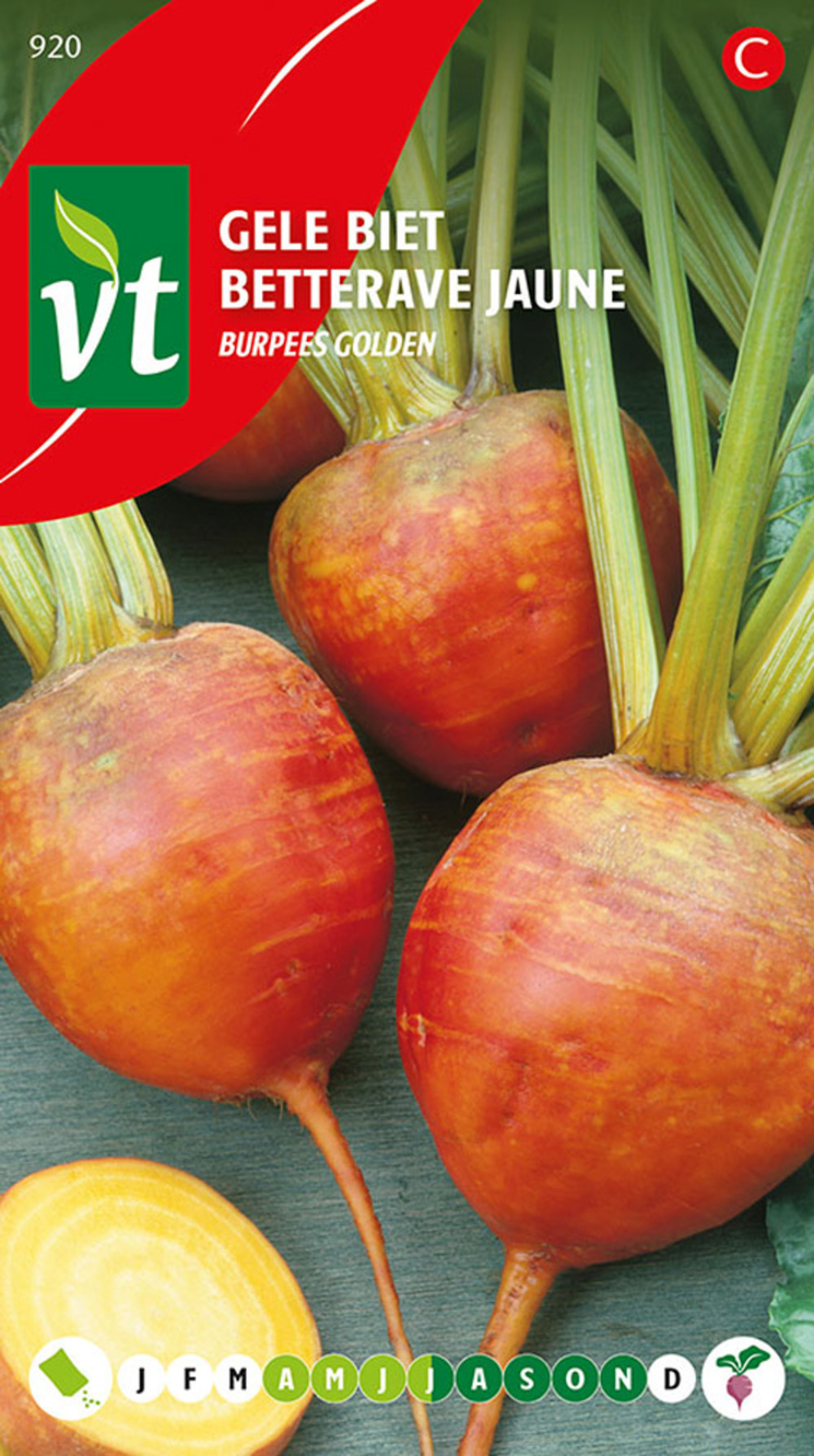 Betterave jaune burpees golden - ca. 2 gr (livraison gratuite)