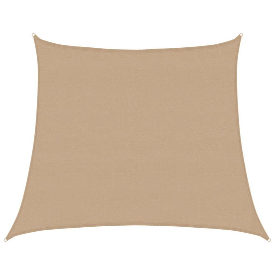 Voile d'ombrage 160 g/m² taupe 4/5x4 m pehd