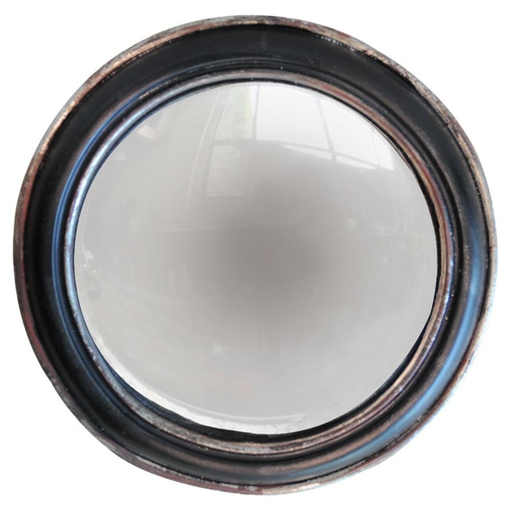 Miroir sorcière convexe noir 19cm
