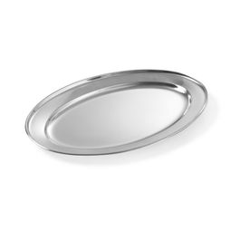 Lot de 10 plats ovales en inox Lot de 10 plats ovales en inox