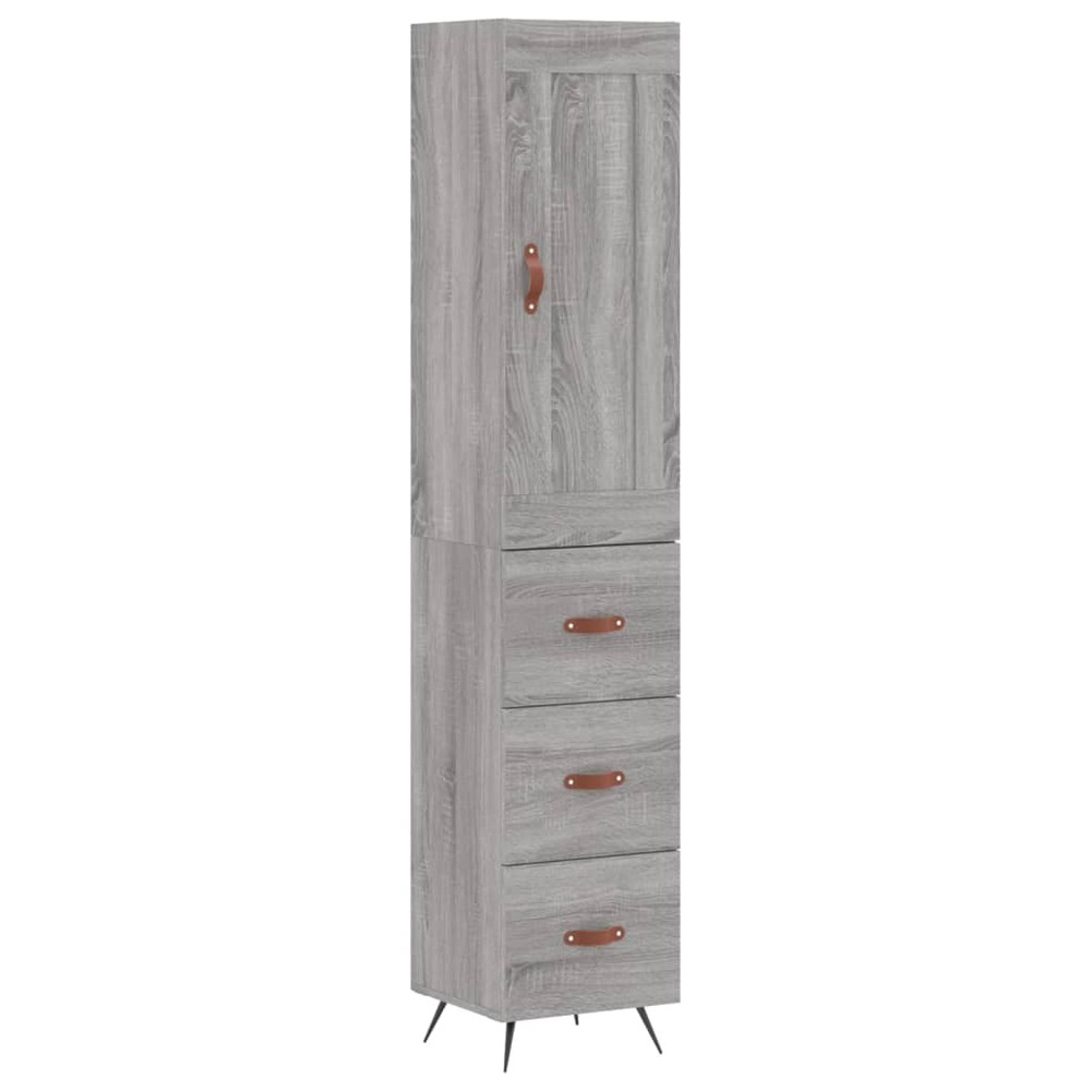 Buffet bahut commode armoire meuble de rangement organisateur cuisine salle de séjour salon haut sonoma 34,5 x 34 x 180 cm bo
