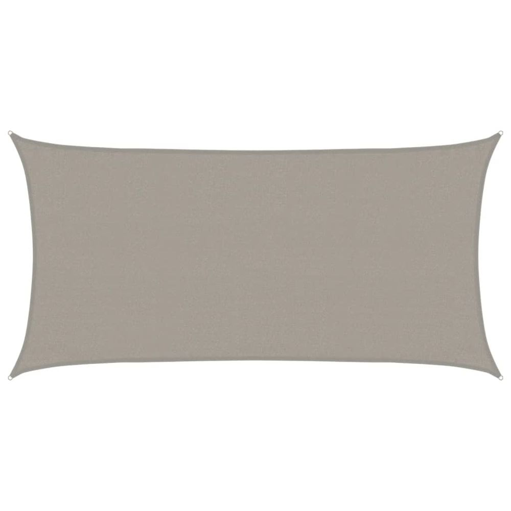 Voile d'ombrage 160 g/m² rectangulaire gris clair 3x6 m pehd