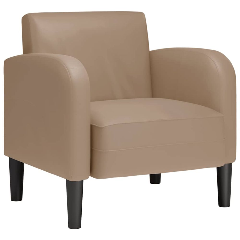 Chaise de canapé avec accoudoirs cappuccino noir 54 cm