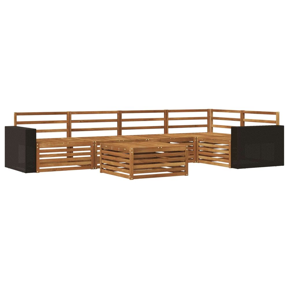 Ensemble de canapés d'extérieur 6 pc naturel