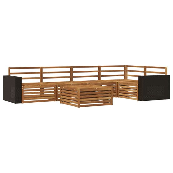 Ensemble de canapés d'extérieur 6 pc naturel