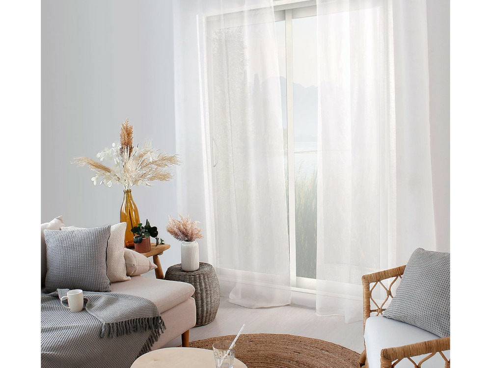Voilage maya blanc 140 x240 cm
