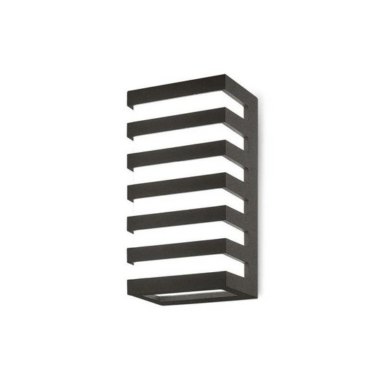 Applique murale design anthracite extérieur ip54 10w 205mm blanc neutre extérieur