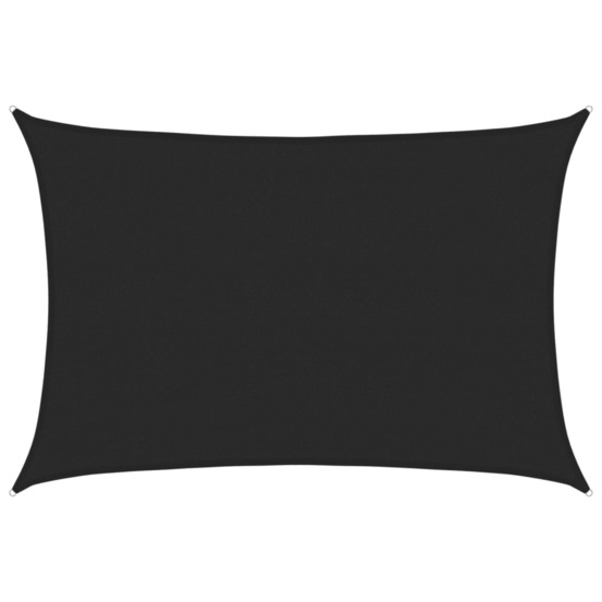 Voile d'ombrage 160 g/m² noir 4x6 m pehd