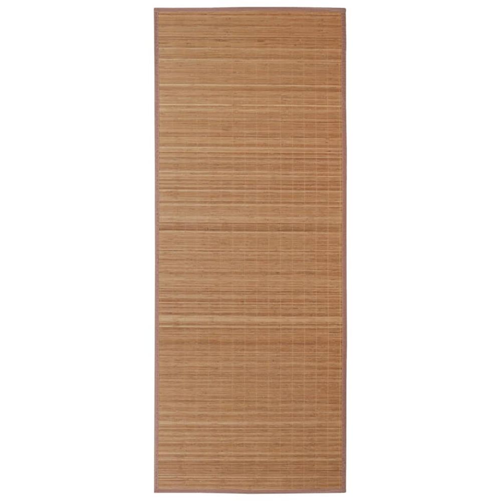 Tapis en bambou brun Ã  latte 80x300cm