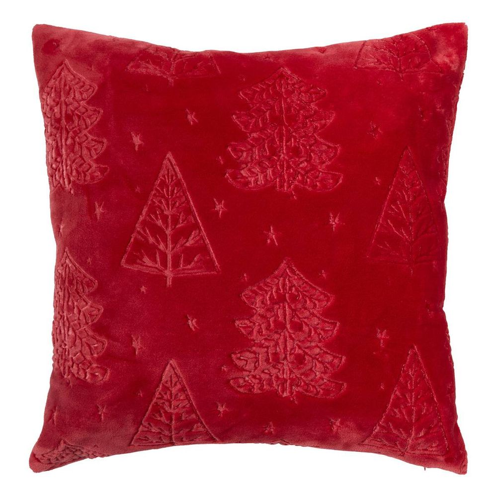 Coussin de noël sapin rouge 45 x 45 cm