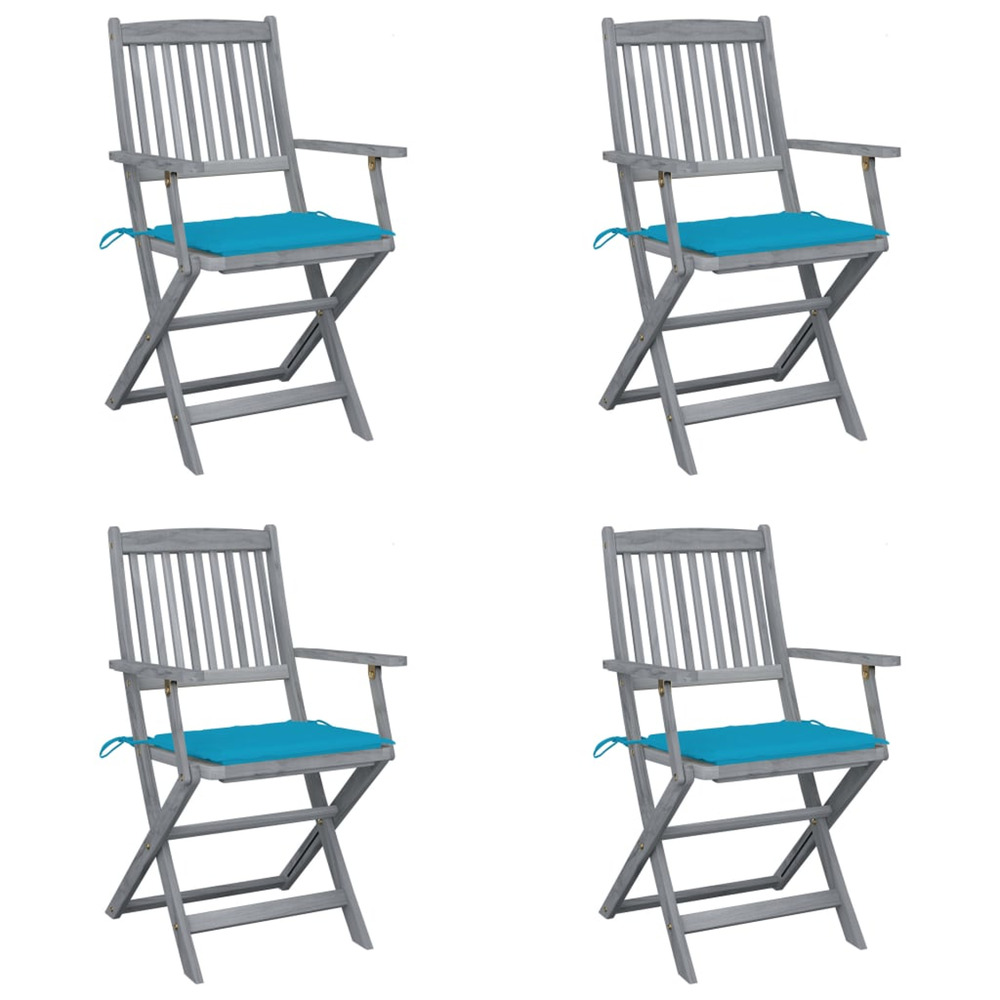 Chaises pliables d'extÃ©rieur 4 pcs