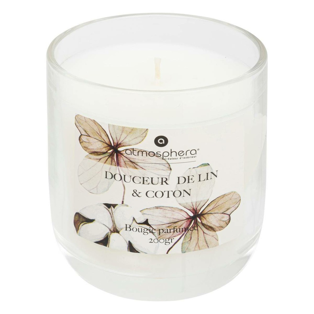 Bougie parfumée cloche oudy 200g fleur de coton