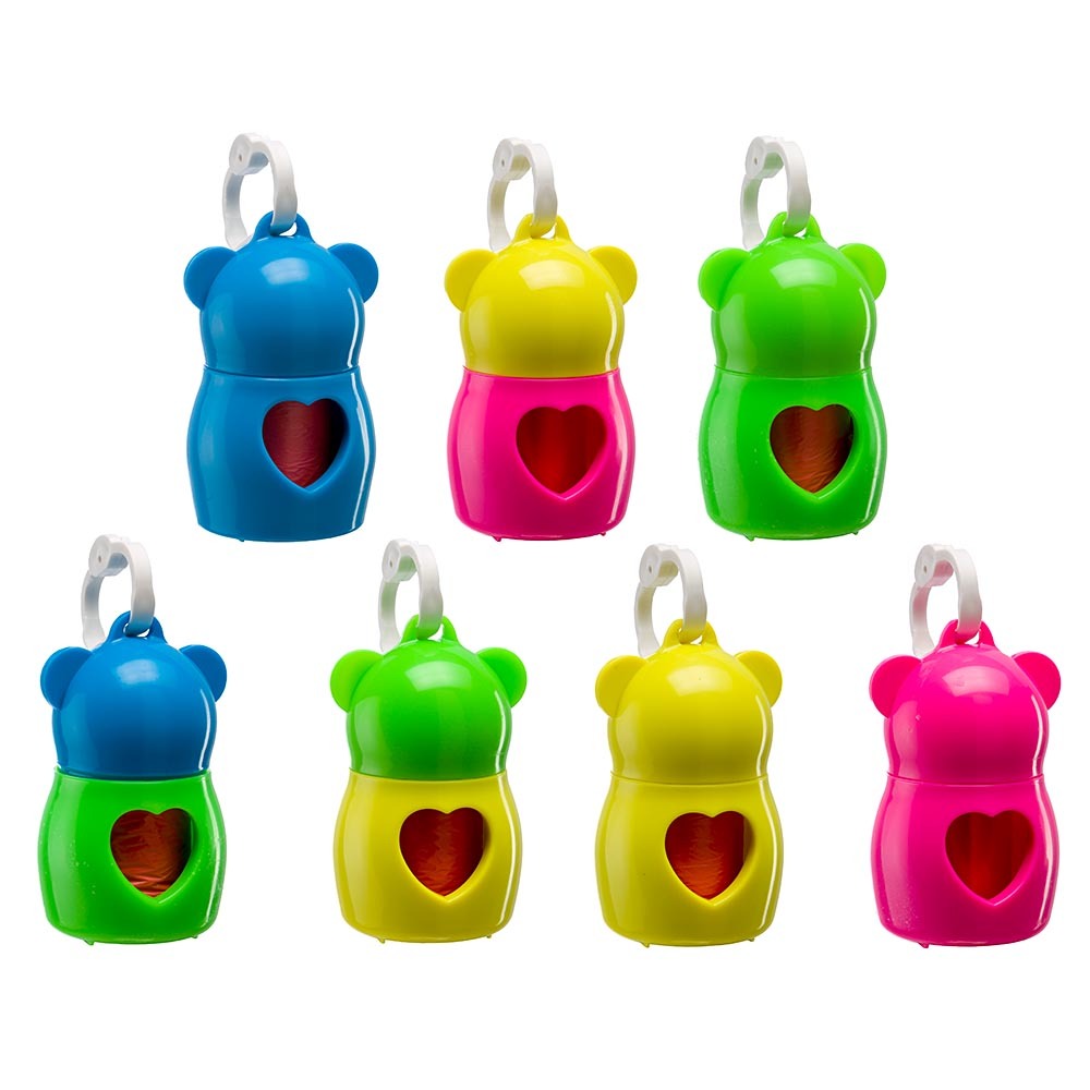 Ferplast support pour sachets hygiéniques pour chiens, dudu' classic, avec crochet pratique, 20 sacs inclus