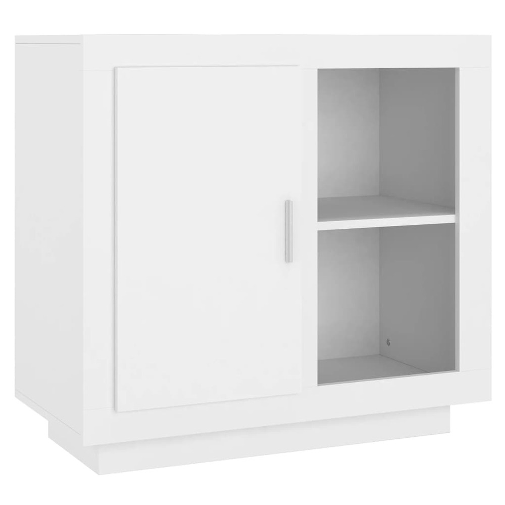Buffet bahut commode armoire meuble de rangement organisateur cuisine salle de séjour salon 80 x 40 x 75 cm blanc