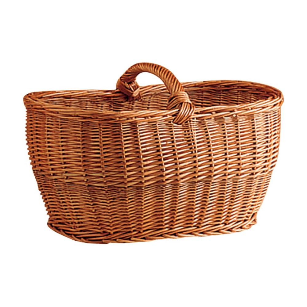 Panier crocane en osier buff