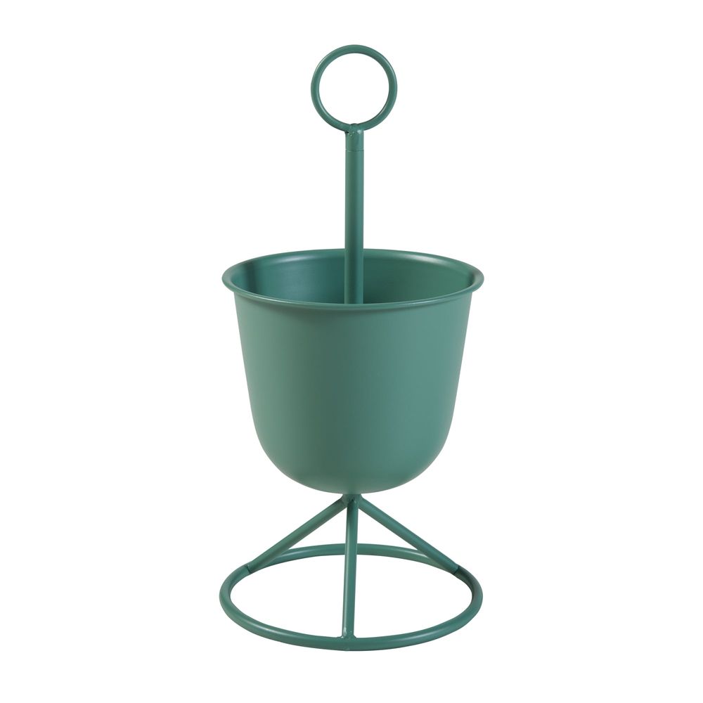 Porte-plantes style intemportel support 48 x 23 cm 1 cache-pot vert