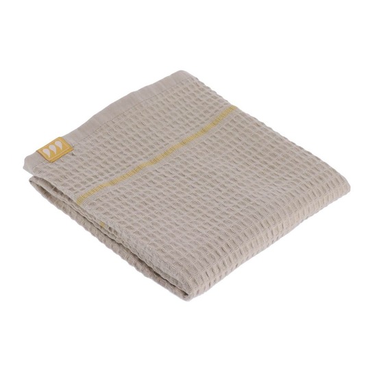 Serviette de toilette 50x90 cm 100% coton nid d abeille - taupe