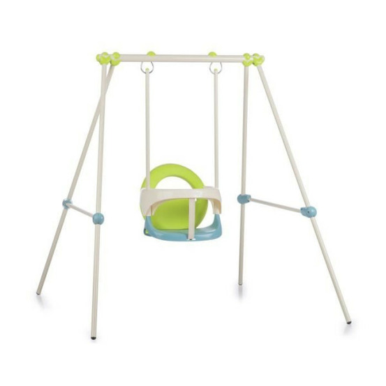 Smoby portique métal 1er âge baby swing - hauteur 120 cm - arceau de sécurité