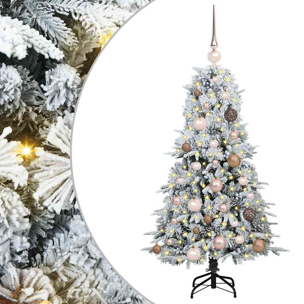 Sapin de noël artificiel à branches articulées blanc 120 cm