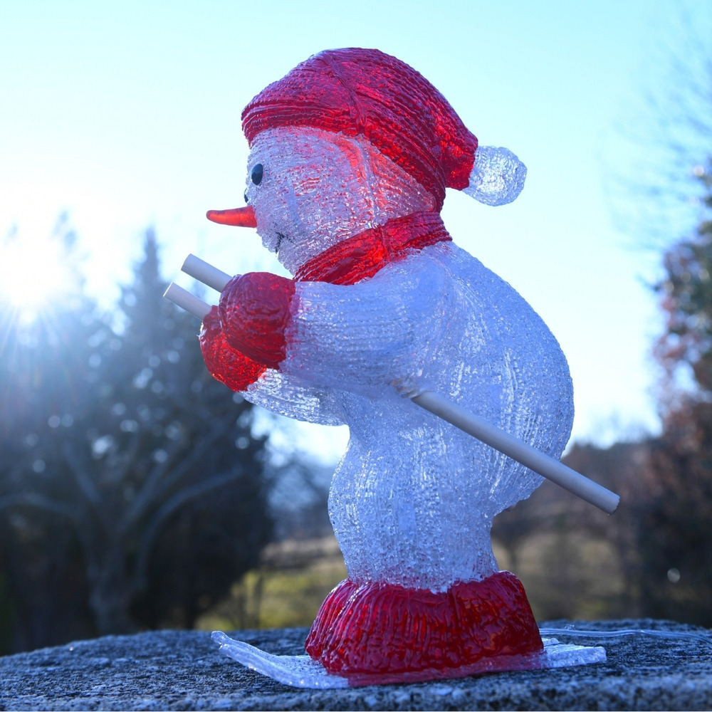 Bonhomme de neige skieur led