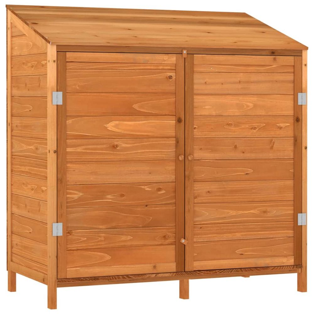 Remise de jardin marron 102x52x112 cm bois de sapin solide