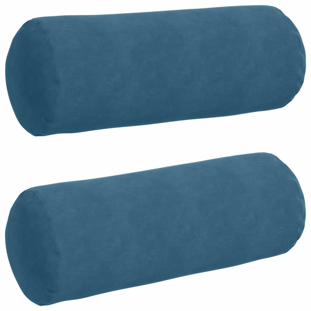 Coussins d'accent 2 pcs bleu ø 25 x 70 cm