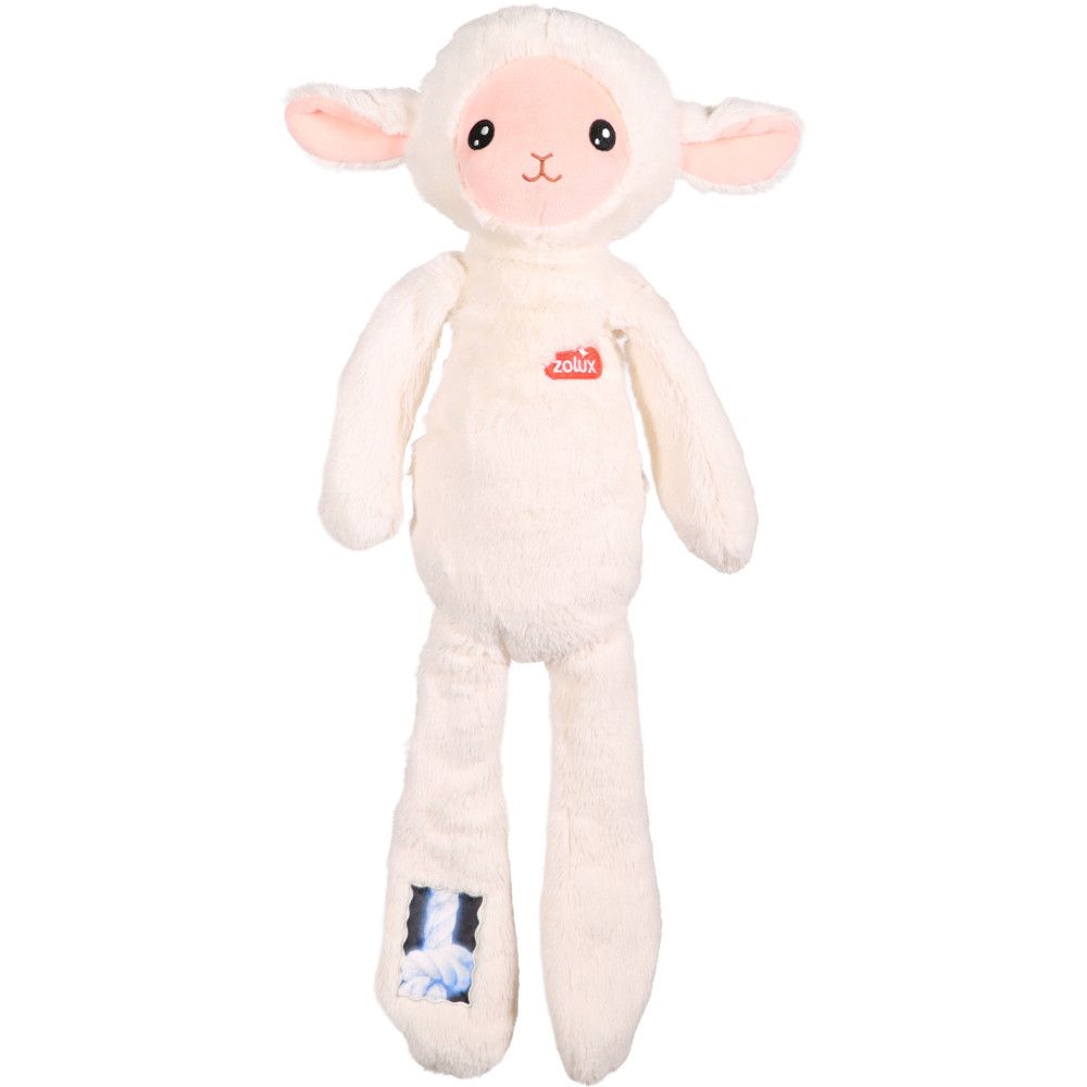 Peluche furry farm lenny la brebis 60cm pour chien