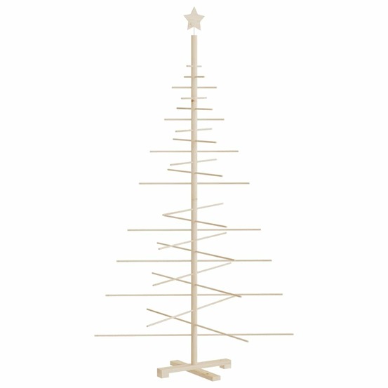 Arbre de noël en bois pour décoration 180 cm bois massif de pin