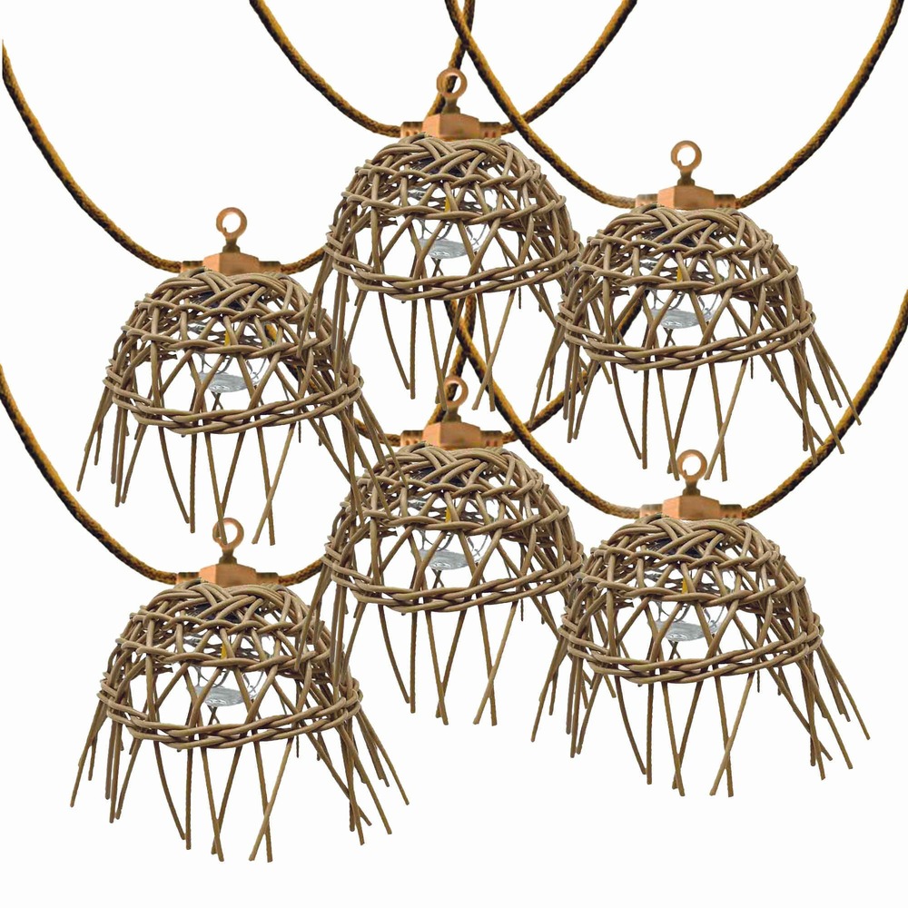 Guirlande solaire mini hawai hybrid 20 ampoules 13m