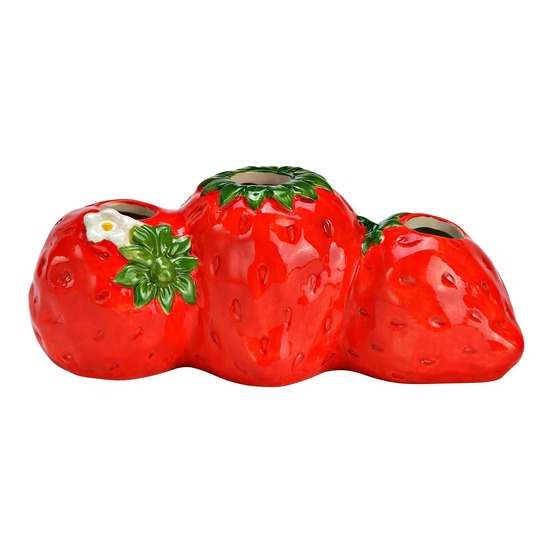Vase 3 trous fraises