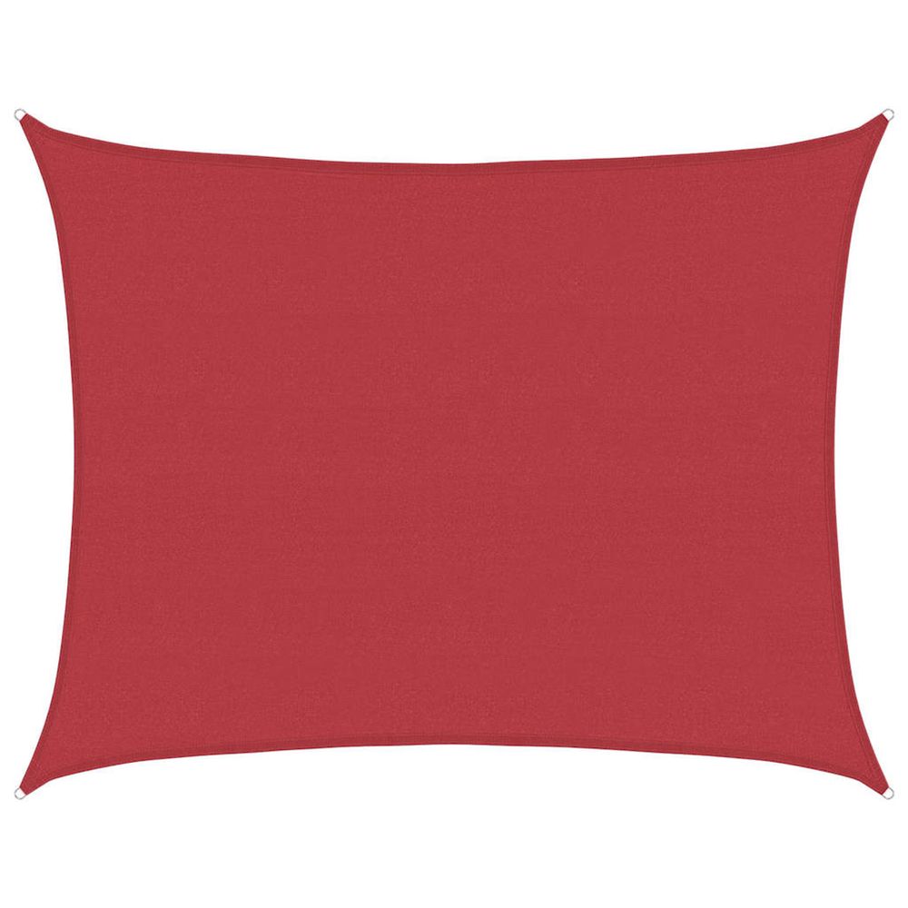 Voile d'ombrage 160 g/m² rouge 6x8 m pehd