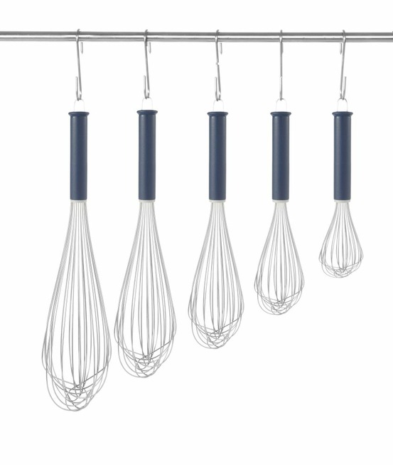 Fouet français avec 8 fils rigides bleu (l)415mm - hendi