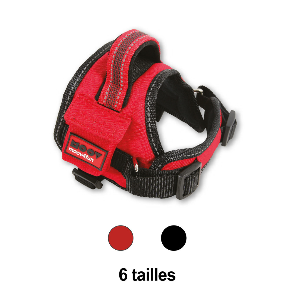 Harnais confort moov rouge taille : l