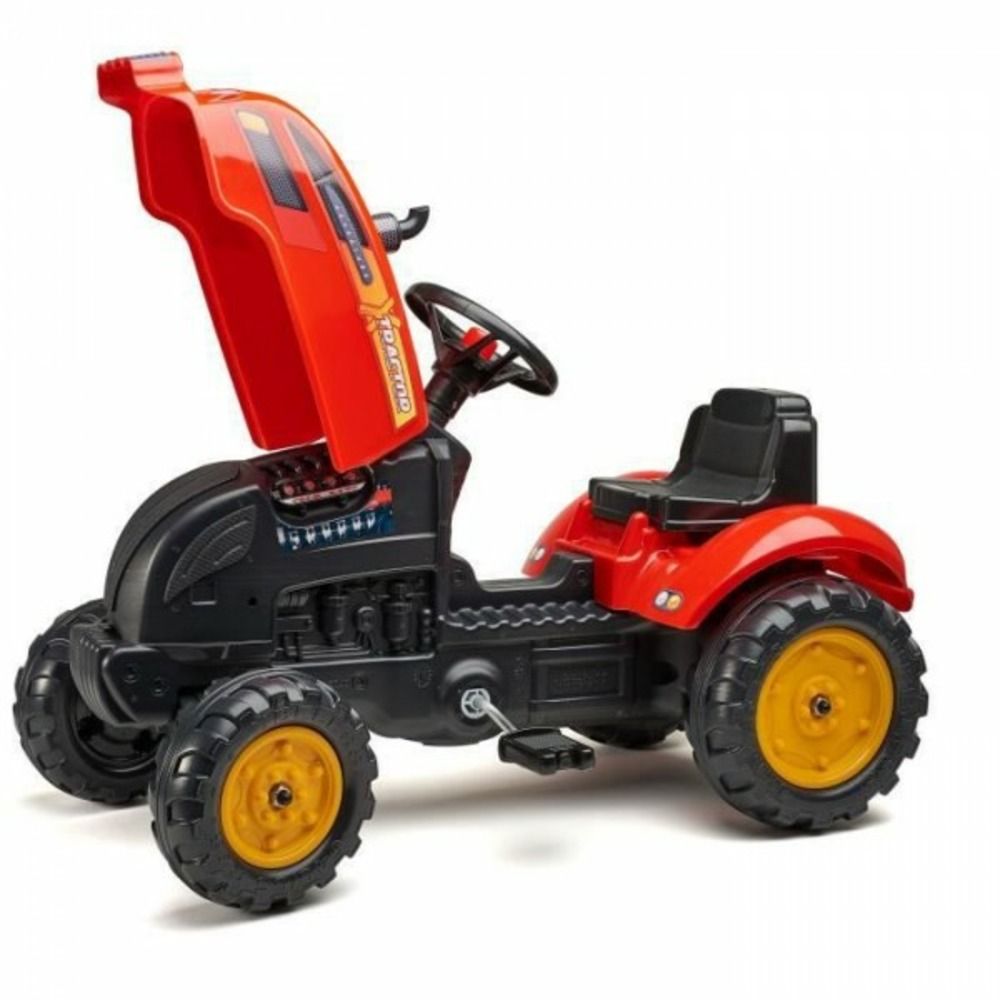 Tracteur - - x-tractor - des 2 ans - 100% fabriqué en france - 50% de plastique recyclé - capot ouvrant, cheminée et rem