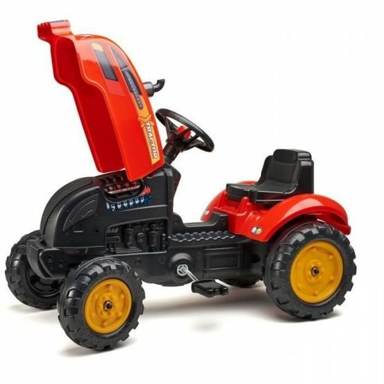 Tracteur - - x-tractor - des 2 ans - 100% fabriqué en france - 50% de plastique recyclé - capot ouvrant, cheminée et rem