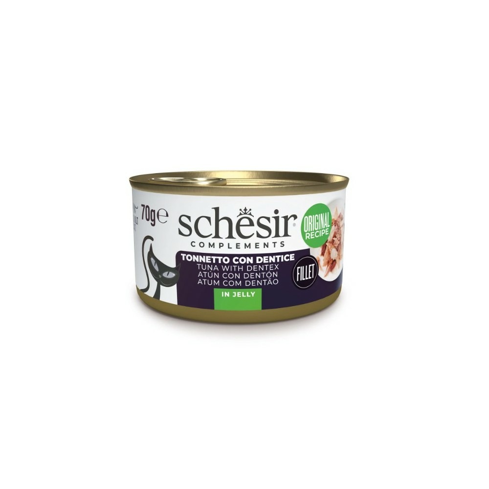 Gelee thon/dente schesir chat 70 g